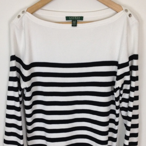 Lauren Ralph Lauren Sweaters - Lauren Ralph Lauren Women Striped XL Sweater Top
